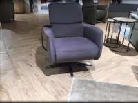 Global - Sessel Gotera Stoff Easy Care Anthrazit Sternfuß Aluminium Glänzend Mit Verstellbarer Lehne - 2