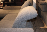 himolla - Ecksofa 1565 Calau Stoff Q2 Eden Tukan Grau Grün Füße Schwarz - 6