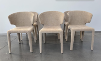 Cassina - 6er-Set Stuhl Hola Stoff Fortuny Avorio 13F737 - 3