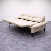 Johann Jakob - Sofa 3-Sitzer 1461 82B44 Leder 35 Mariposa Alabaster Gestell Metallfuß Pulverbeschichtet Anthrazit - 6