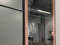 Hülsta - Sideboard Fonis Lack Grün Rosa Metallgestell Strukturlack Anthrazit - 2
