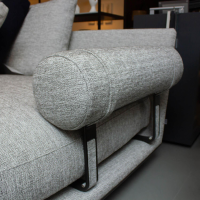 B&B Italia - Ecksofa Noonu Stoff Sara Anthrazit Melange 159 mit 12 Kissen - 7