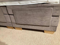 Delux Production OÜ - Boxspringbett Taara Stoff Rebel 12 Taupe mit Verstellfunktionen - 5