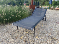 Knoll International - Gartenliege Richard Schultz Sitz Bänder Und Netz Onyxfarben Schwarz Gestell Onyxfarben Schwarz Beschichtet - 3