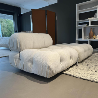 B&B Italia - Sofa Camaleonda Stoff 103 Enia Elfenbein Weiß Füße Buchenholz Natur Inklusive Hocker - 6