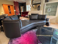 De Sede - Sofa  DS-0167/29 Leder 25 Touch 55 Espresso Braun Füße Edelstahl Poliert - 5