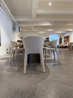 Cassina - 6er-Set Stuhl Hola Stoff Fortuny Avorio 13F737 Beige Grau - 5