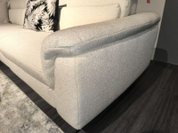 himolla - Ecksofa Spektra Stoff Q2 Loop Basic 20 Weiß Füße Schwarz - 6