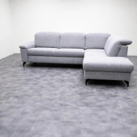 himolla - Ecksofa 2,5-Sitzig 1590 Stoff 10Bahama Ashgrey Grau Kopfteil Manuell Verstellbar Gestell Metall Pulverbeschichtet Anthrazit - 5