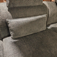 Mondo - Ecksofa Piatto Chill Stoff 0740 03 Petrol Blau Grau Grün Fuß Kernbuche Schwarz Mit Kissen Inklusive Kopfstütze Und Losem Nackenkissen - 6