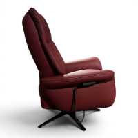 himolla - Sessel 8994 Cumuly Maxi M Leder Longlife 24 Rustika Oxblood Rot Gestell Metall Schwarz Mit Elektrischer Verstellung - 6