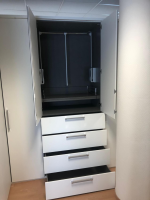 Nolte - Eckschrank Horizont 10 Polarweiß Innen Leinenoptik - 11