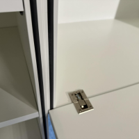 Hülsta - Garderobe Tetrim Lack Reinweiss Rahmen Silberfarbig - 6