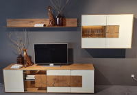 Hartmann - Wohnwand Caya Glas Weiß Kerneiche Umato - 14