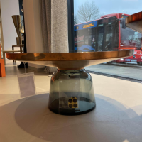 ClassiCon - Beistelltisch Bell Coffee Table Copper Kristallglas Schwarz Lackiert Metallaufsatz Kupfer - 6