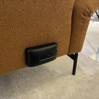 himolla - Sofa 1462 Stoff Q2Loop Chips Gelb Metallfuß Anthrazit - 7