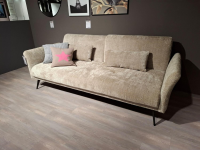 Restyl - Sofa Ambra LS24 Capaz Stoff 2-7066 Silber Grau Metallfuß Schwarz - 3