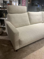 Erpo - Wohnlandschaft Classic 500 Stoff PG20 Beige Füße Schwarz mit Kopfstütze - 7
