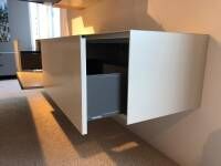 Piure - Wall unit Nex Side solid oak matt lacquer white dune violet - 10