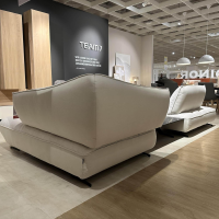 JOOP! - Sofa Living Elements 8169 Stoff JOOPD18 Wolke/ Joop D19 Natur (24) Kufe Anthrazit Pulverbeschichtet - 6