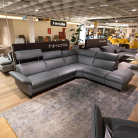 Comfortmaster - Garnitur 1267 Spektra 7267 Elektro CM Sea Leder 24 Longlife Sea Grau Blau Kufe Metall Anthrazit - 3