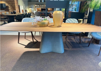 Walter Knoll - Esstisch Temno Walnuss Fuß Beton - 6