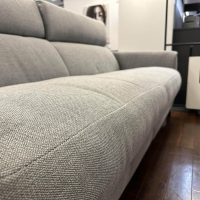 Rom - Sofa Matheo Stoff Aurelio Silber Füße Stahl Mattschwarz Lackiert Mit Elektrischer Verstellung - 10